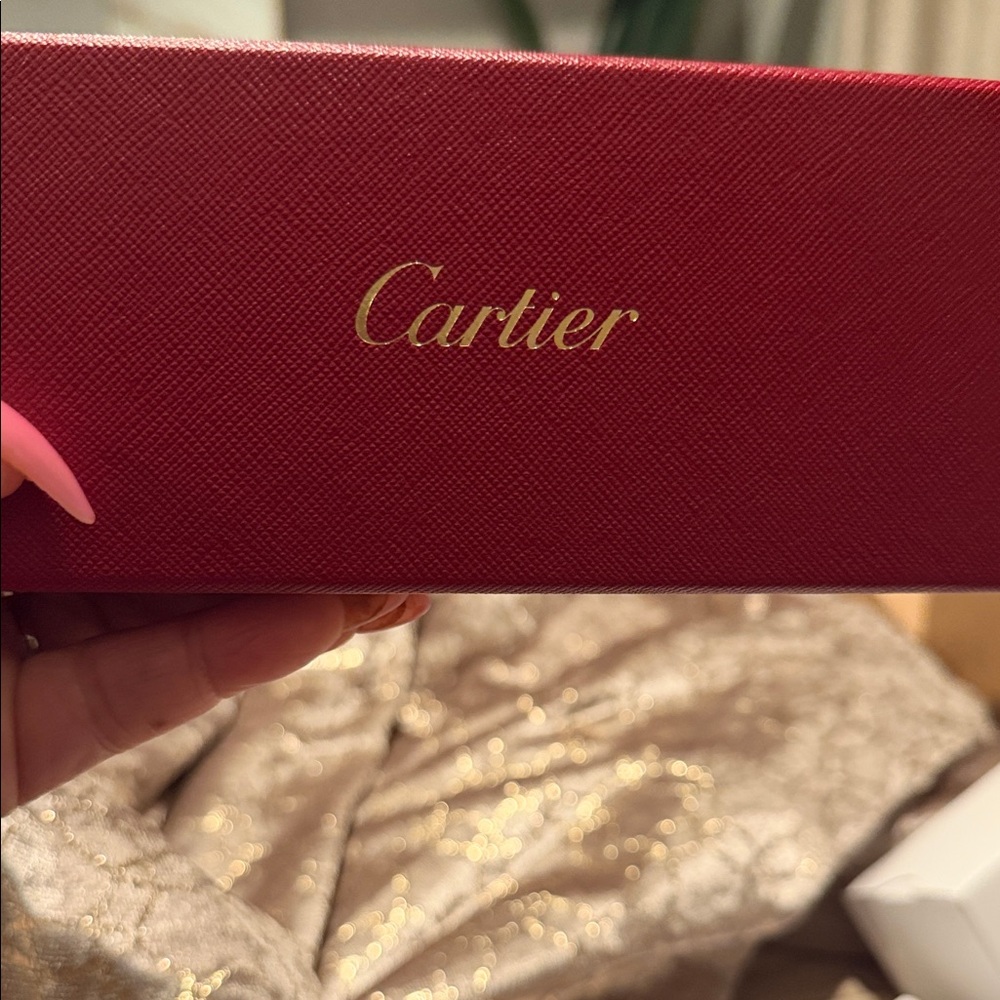 Cartier Rimless Rectangular Glasses in Silver wit… - image 5